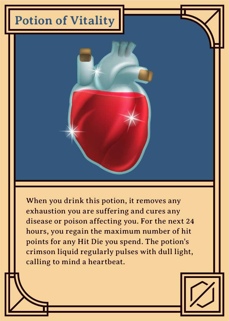 Card for Potion of Vitality